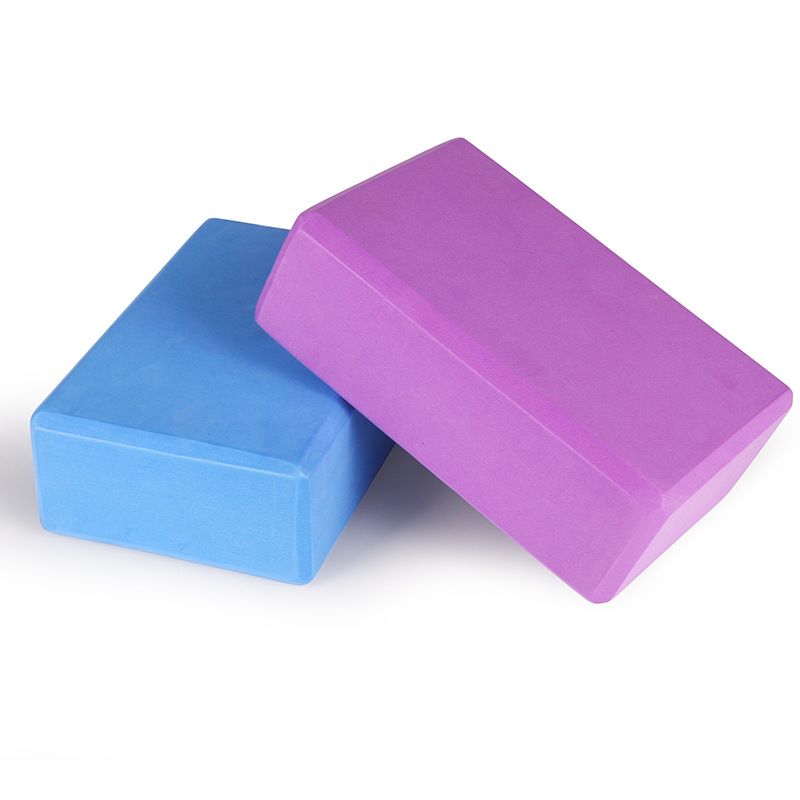 1pcs Yoga Brick Eva Material Yoga Pillow Solid Color Beige