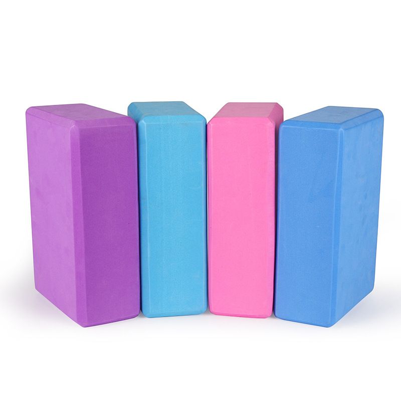1pcs Yoga Brick Eva Material Yoga Pillow Solid Color Beige