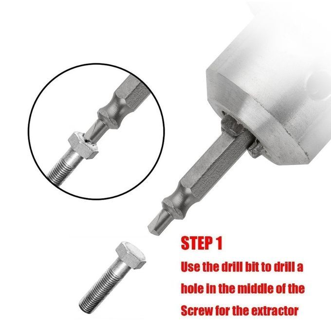 4Pcs Damaged Screw Extractor Set