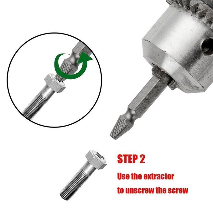 4Pcs Damaged Screw Extractor Set