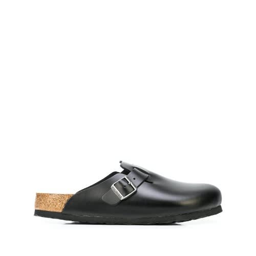 Genuine Italian Leather Covered Birkenstock Slippers