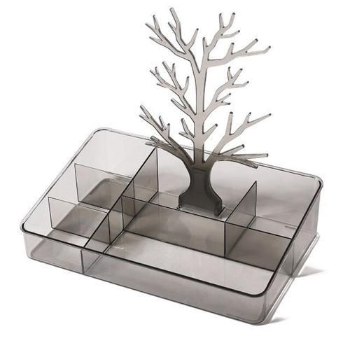 Plastic Cosmetic Storage Box For Dresser Jewelry Lipsticks Trinkets Make Up Organizer And Container Desktop Storage Organizer