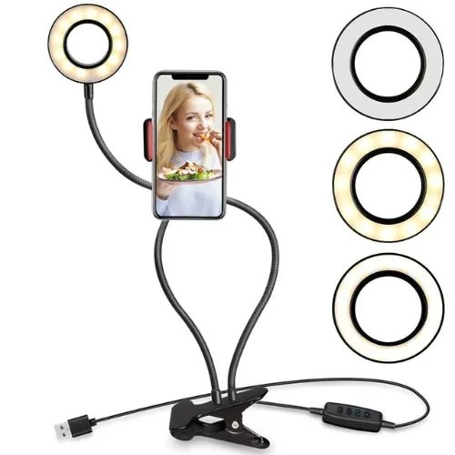 Selfie Ring Light With Mobile Phone Holder