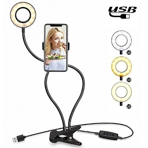 Selfie Ring Light With Mobile Phone Holder