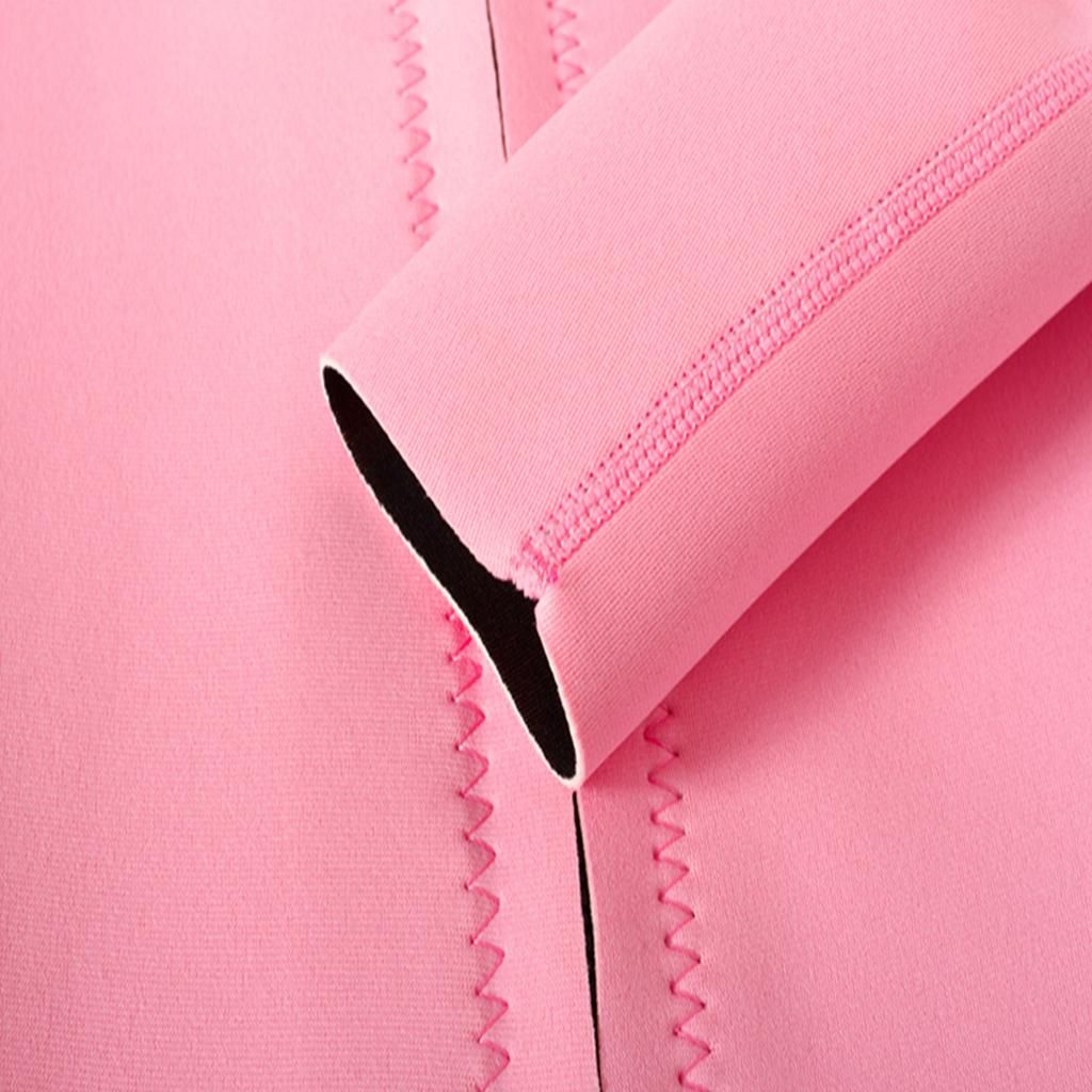 Women's 2mm Neoprene Wetsuit Jacket Coat For Diving Swimming Pink M