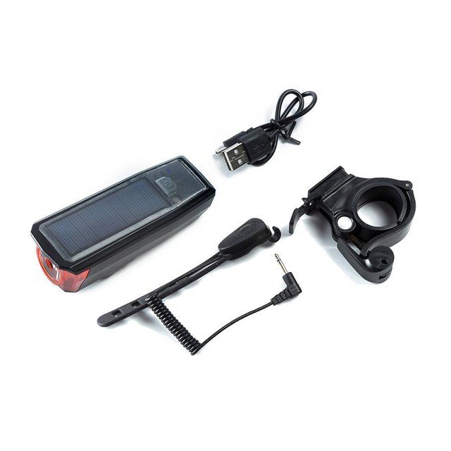 Hj-052 Usb Solar Rechargeable Cycling Horn Electronic Bell