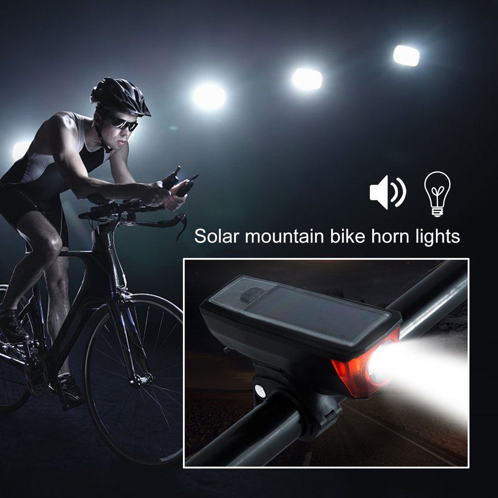 Hj-052 Usb Solar Rechargeable Cycling Horn Electronic Bell