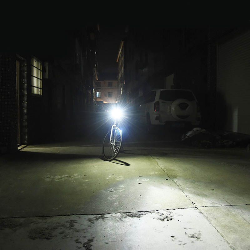 Bike Electric Horn Bicycle Bright Headlights Vocal Usb Bell