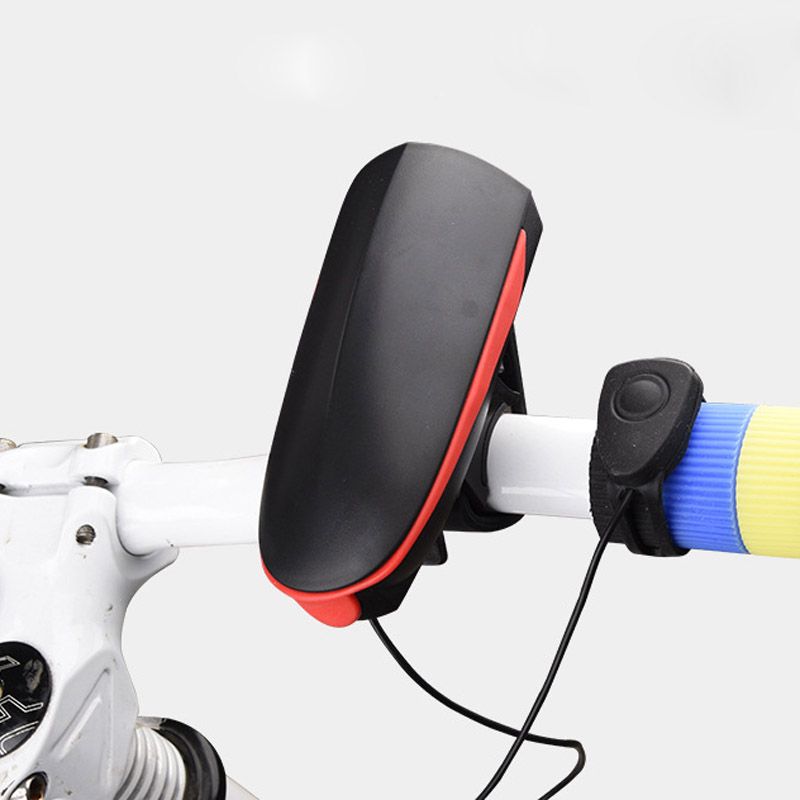 Bike Electric Horn Bicycle Bright Headlights Vocal Usb Bell