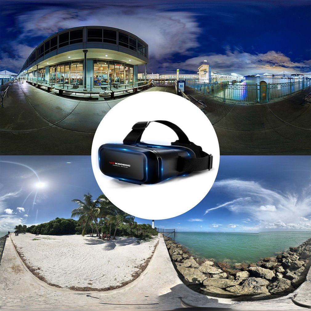 K2 3D Vr Virtual Rety Vr Glasses Genuine Leather Eye Glasses Smart  Stereo Game Cinema Boxs Suitable For Smart Phone VR Remote
