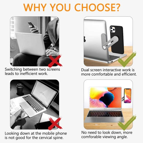 Magnetic Phone Expansion Laptop Holder