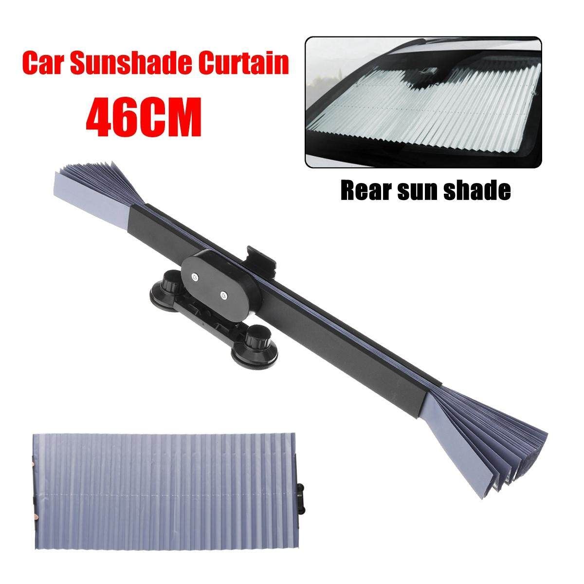 46CM Retractable SUV Truck Car Windshield Sunshade Rear Window Sun Visor UV Protection Curtain