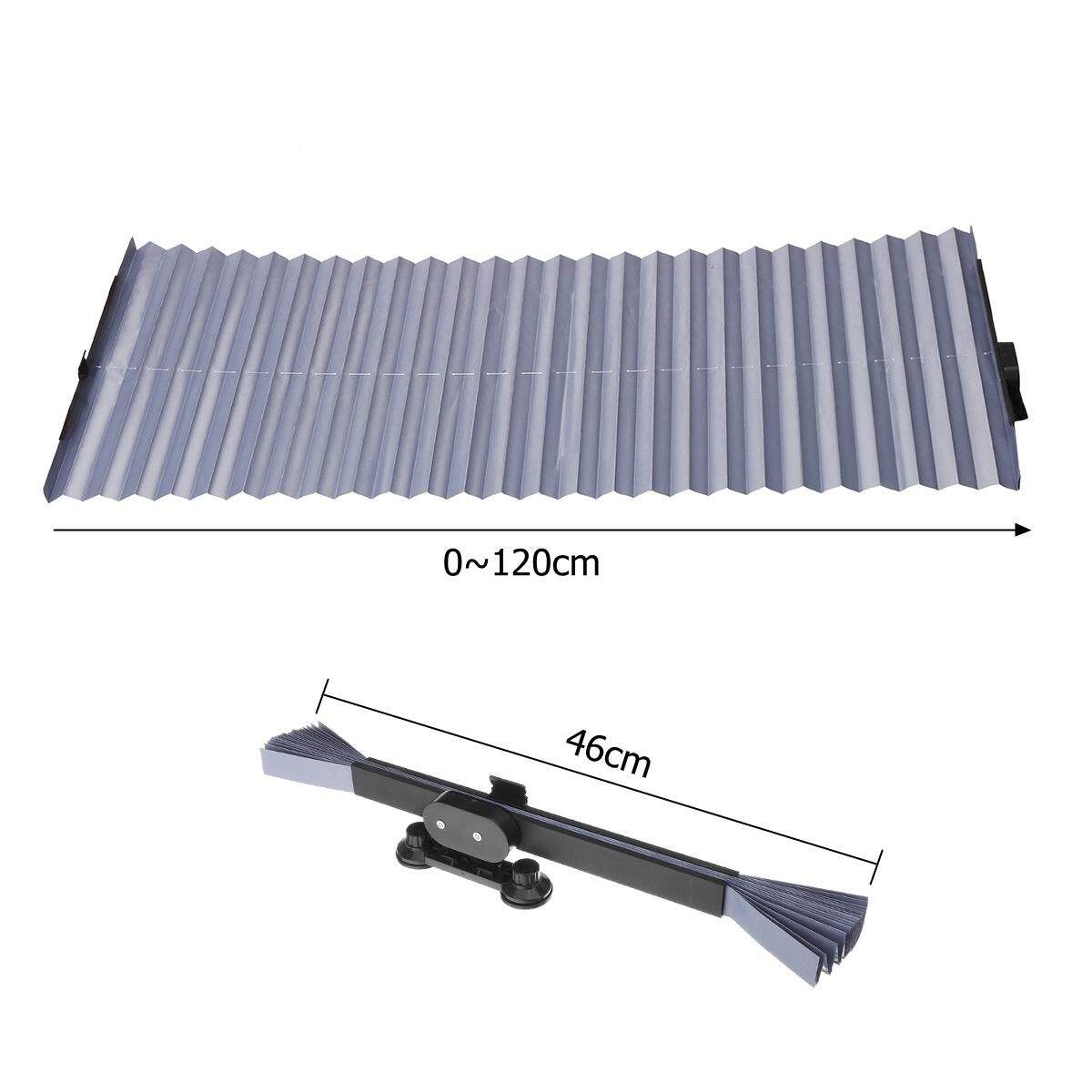 46CM Retractable SUV Truck Car Windshield Sunshade Rear Window Sun Visor UV Protection Curtain