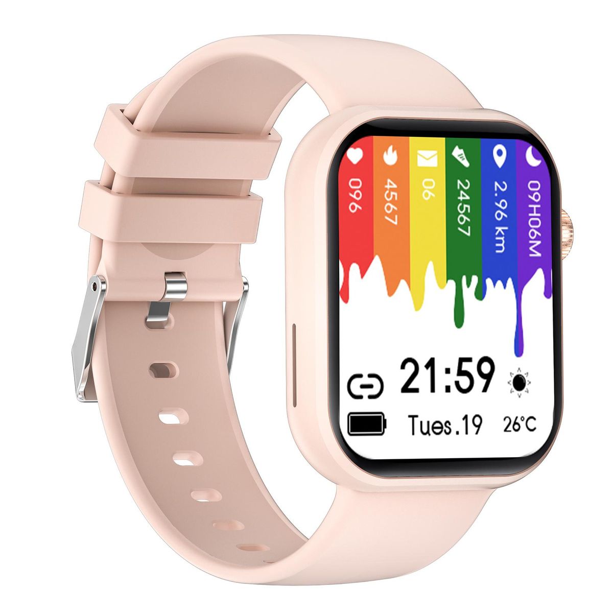 G20 1.83-inch men's and women's universal smartwatch HD color Touch screen Multiple Sports modes Waterproof suitable for Android iOS