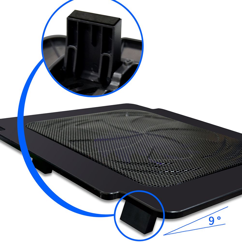 Usb Gaming Lap Silent Led Fan Cooler Adjustable Notebook