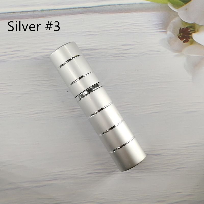 5ml Empty Refillable Bottle Travel Portable Mini Women Parfum Atomizer Spray Cosmetic Containers Rechargeable(#Silver 3)