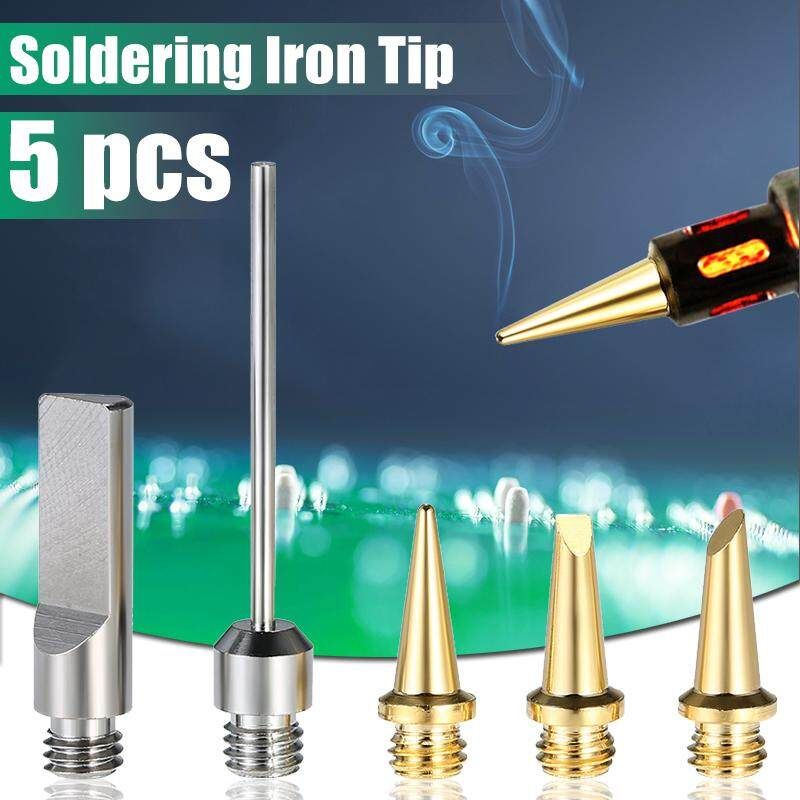 5pcs Gas Iron Tips Lead Free Welding Station Tool