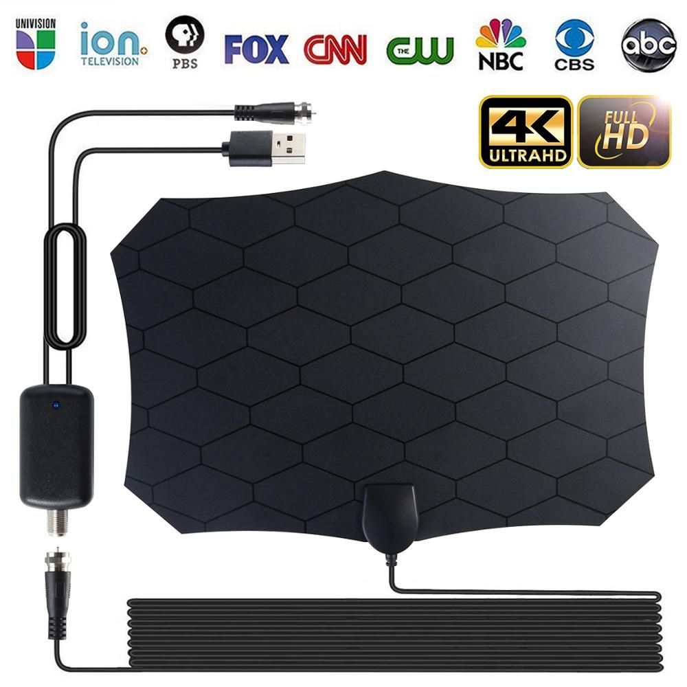 Digital Hdtv Indoor TV Antenna Amplifier Aerial Receiver