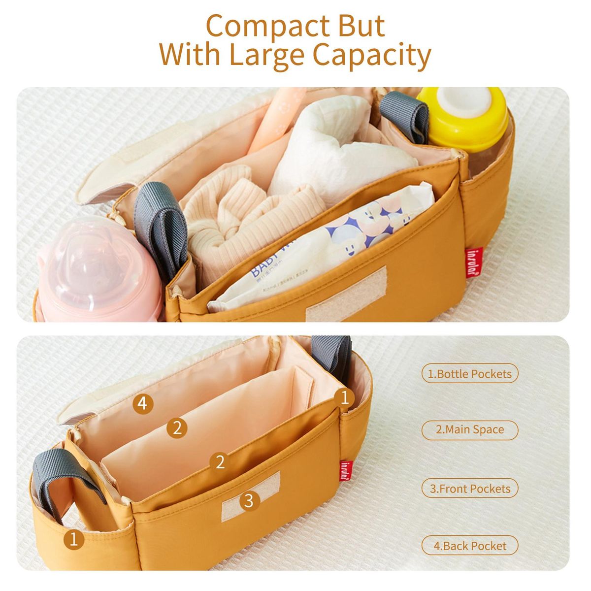 Multi-functional Diaper Bag Water-proof Baby Backpack with Internal Compartment Design Lightweight And Portable