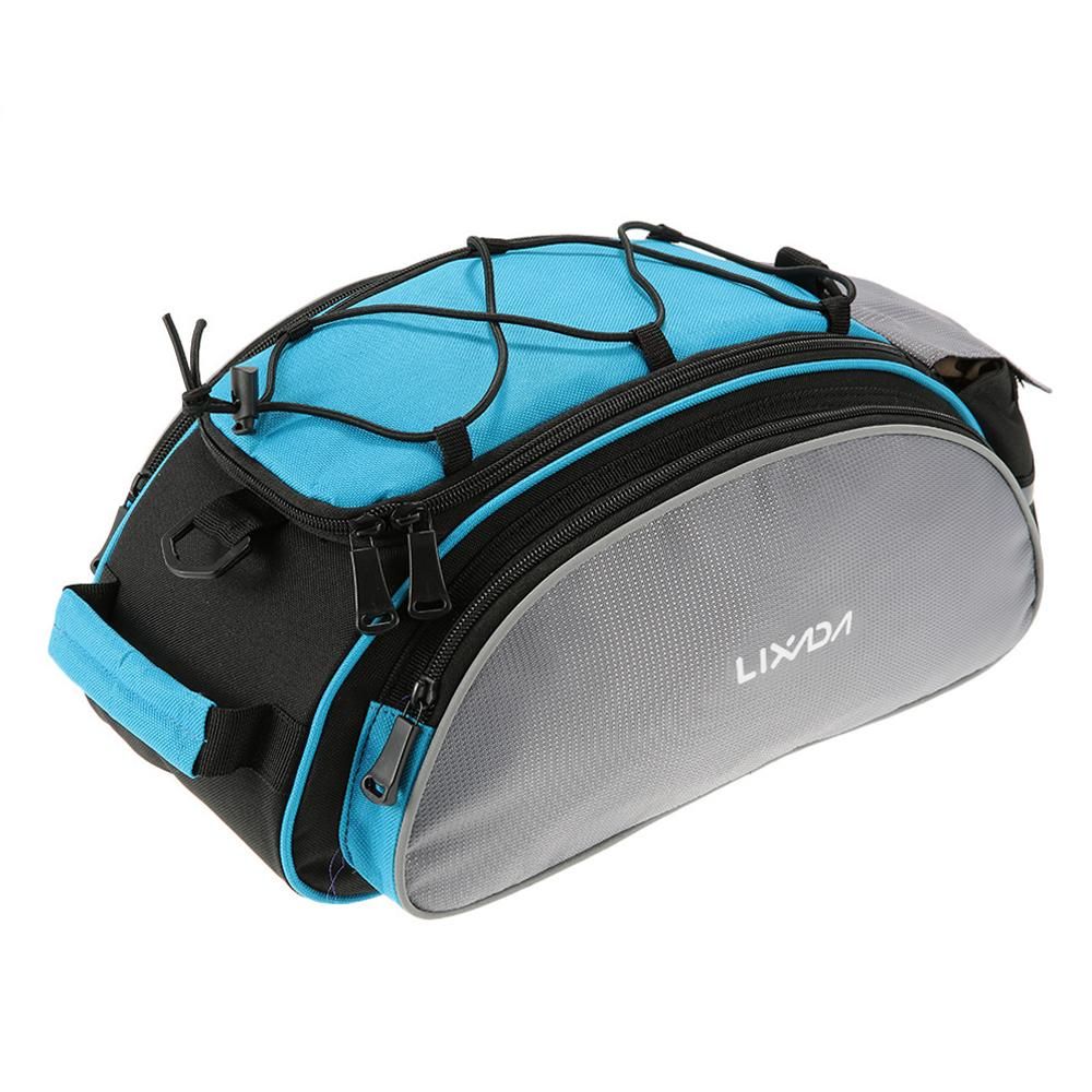 13L Multifunctional Bicycle Rear Seat Bag Outdoor Cycling Bike Rack Seat Bag Rear Trunk Pannier Backseat Bag Handbag Shoulder Bag