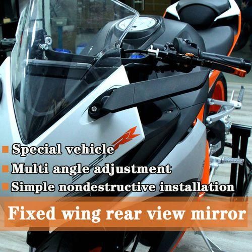 2PCS Modified Motorcycle Rearview Mirrors Wind