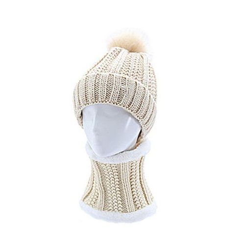 Women Autumn Winter Warm Cold-proof Outdoor Scarf Shawl-Grey