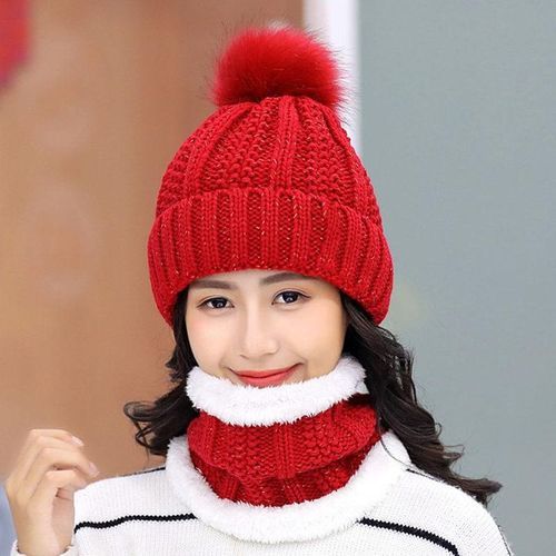 Women Autumn Winter Warm Cold-proof Outdoor Scarf Shawl-Grey