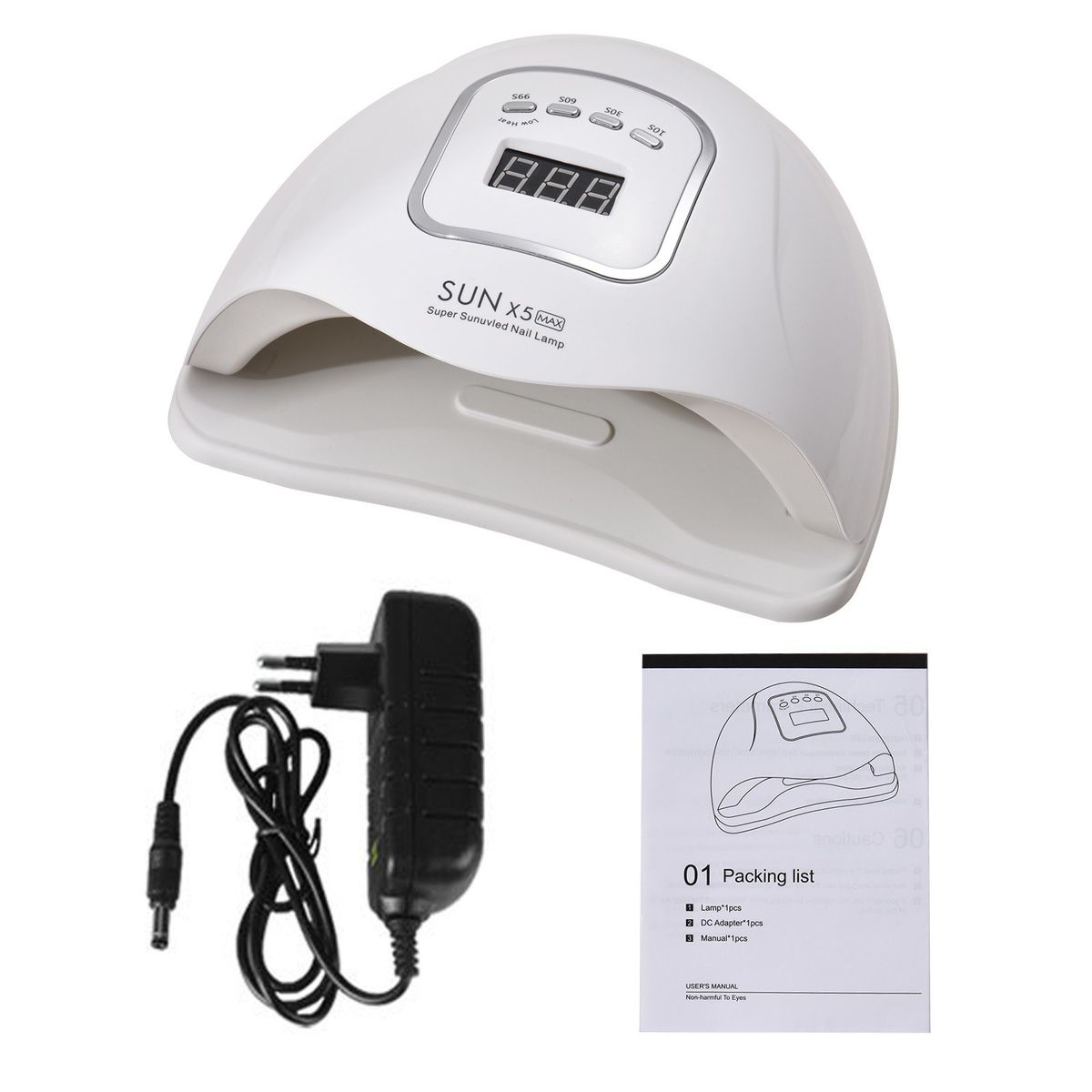 150W UV LED Nail Lamp Nail Dryer With Smart Sensor 4 Timers Setting LCD Screen For Curing Fingernails Toenails Home Salon