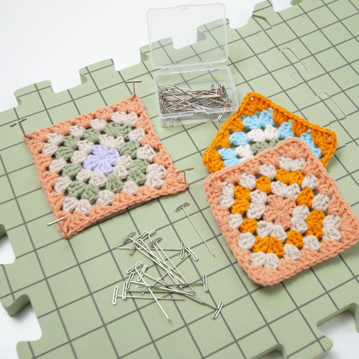 4 Pieces Blocking Mats For Knitting Crafts Woven Board For Needlework