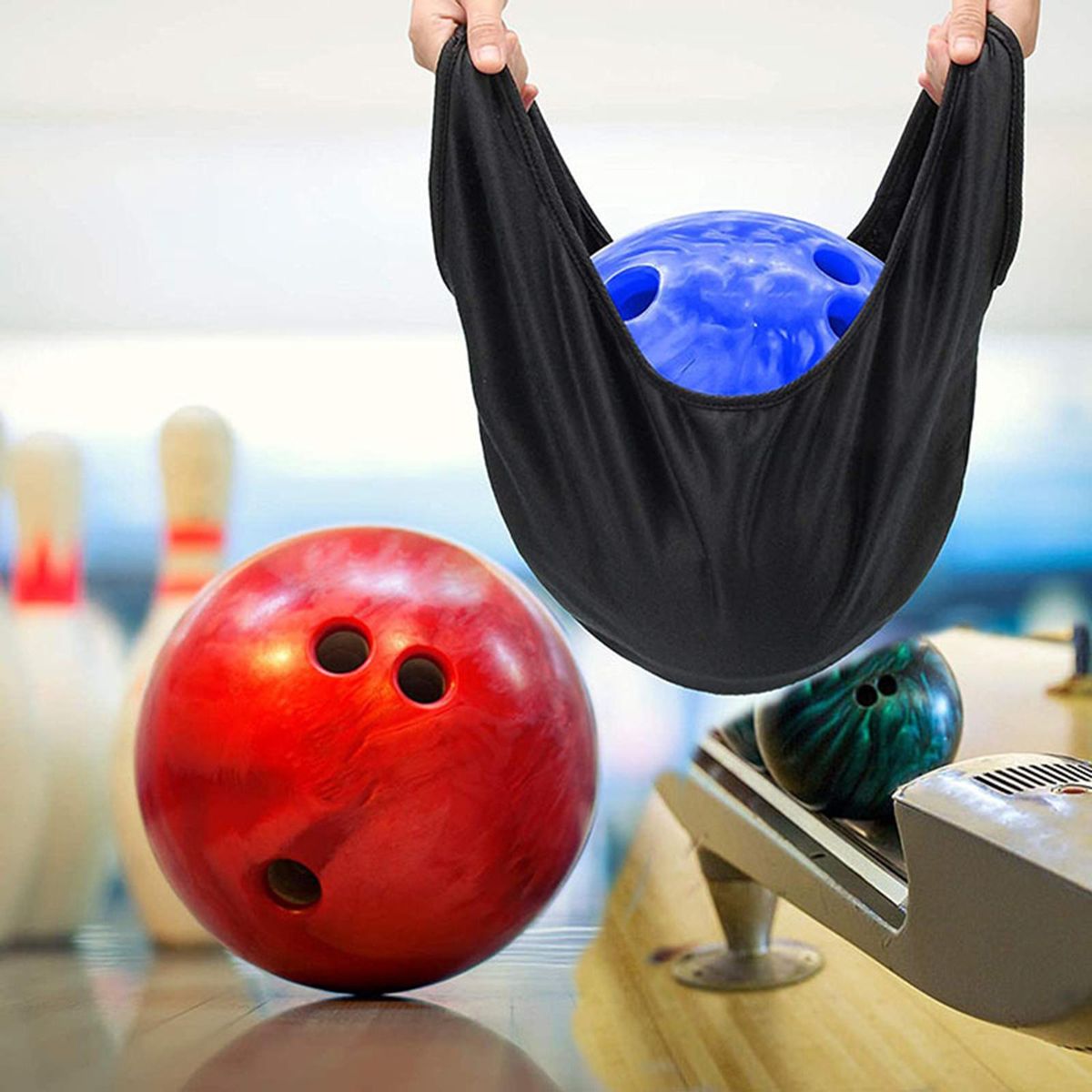 Bowling Seesaw Bag Comfortable Portable Polishing Cloth