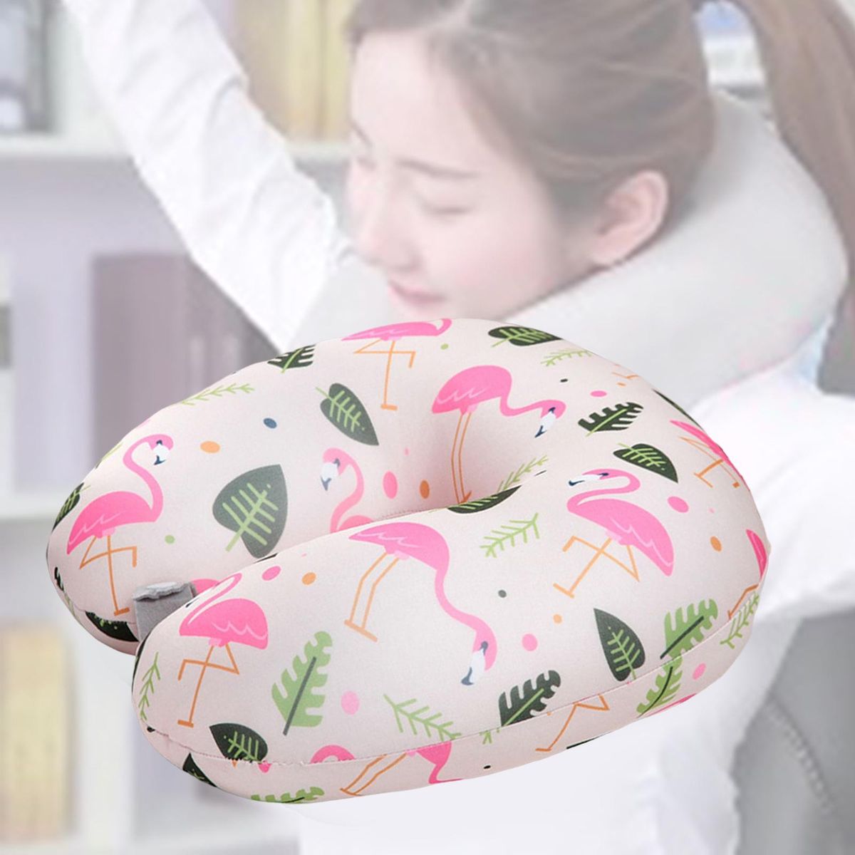 Comfort Neck Support Cushion Rest Neck Support Pillow For Light Pink