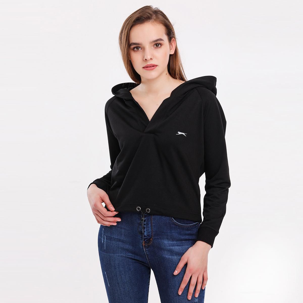MADELON Womens Sweatshirt - Black