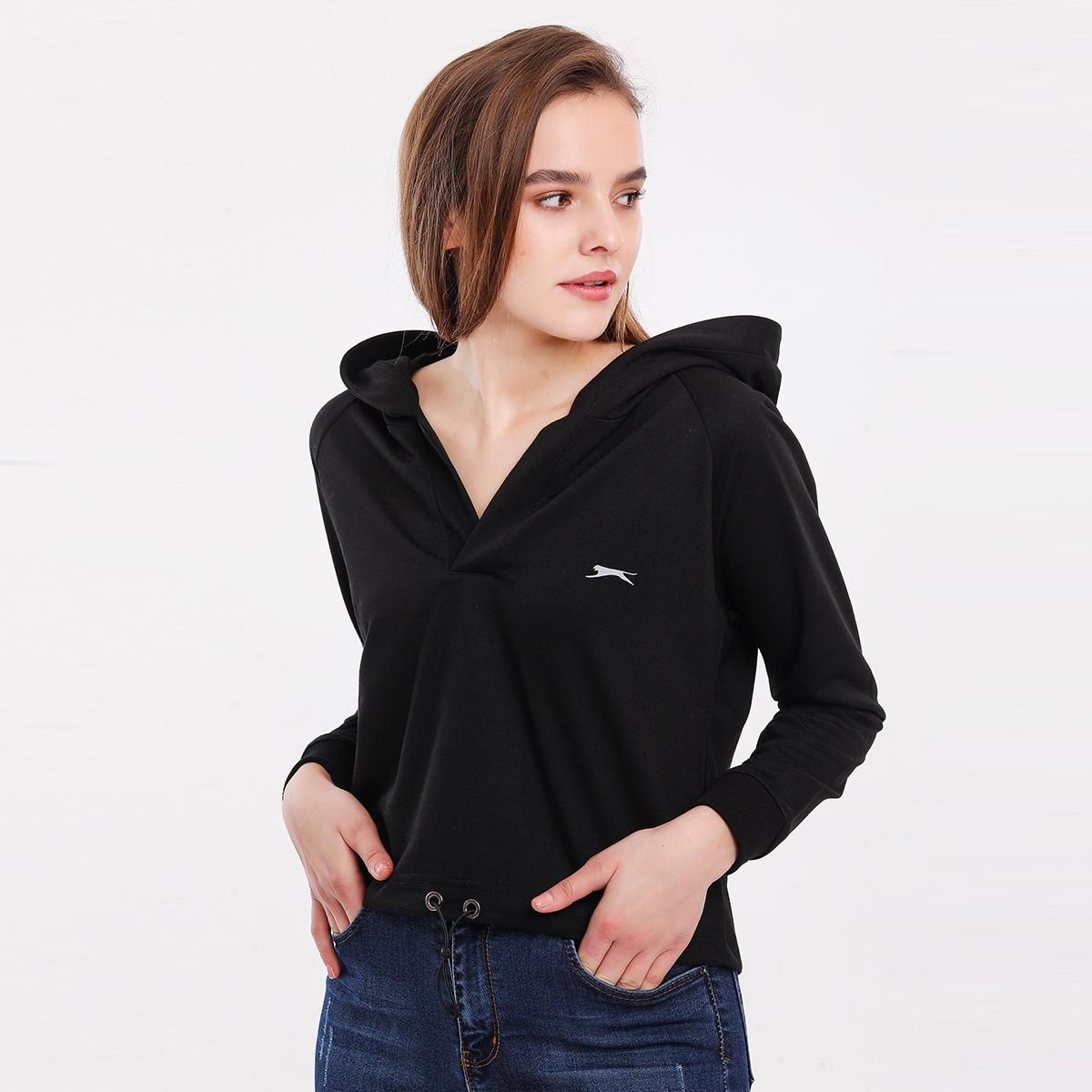 MADELON Womens Sweatshirt - Black