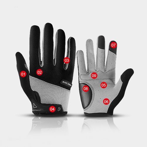 Men Women Riding Gloves Outdoor Sports Racing Riding Bike Workout Gloves（Black）