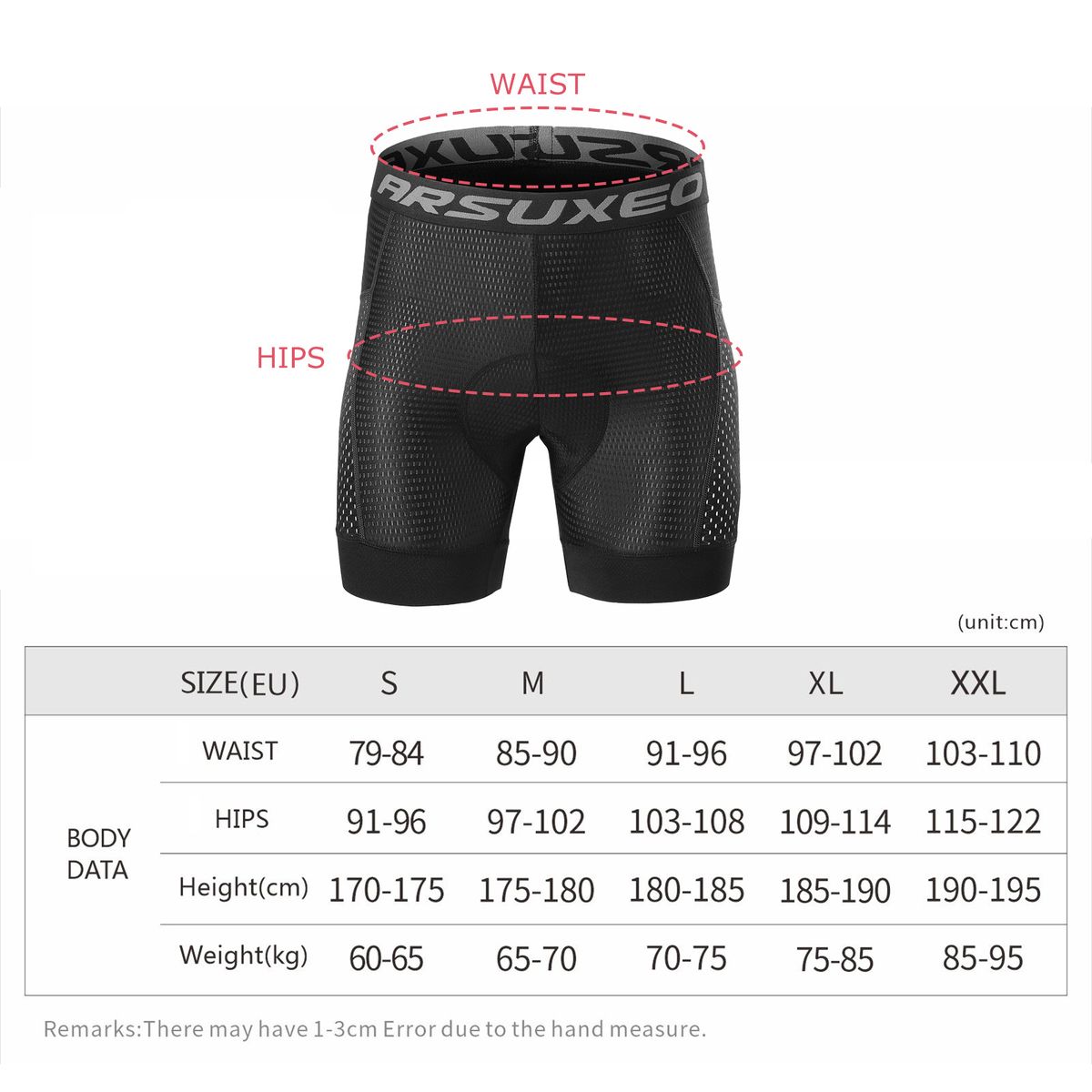 Men Cycling Underwear Shorts 5D  Padded Quick Dry