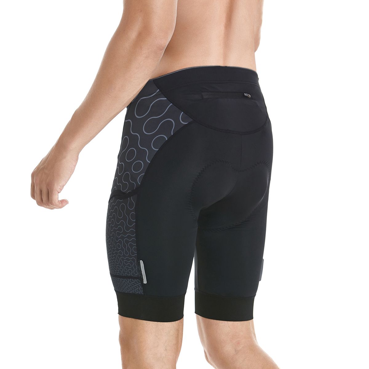 Men Cycling Shorts Padded Bike Shorts With 3 Pockets