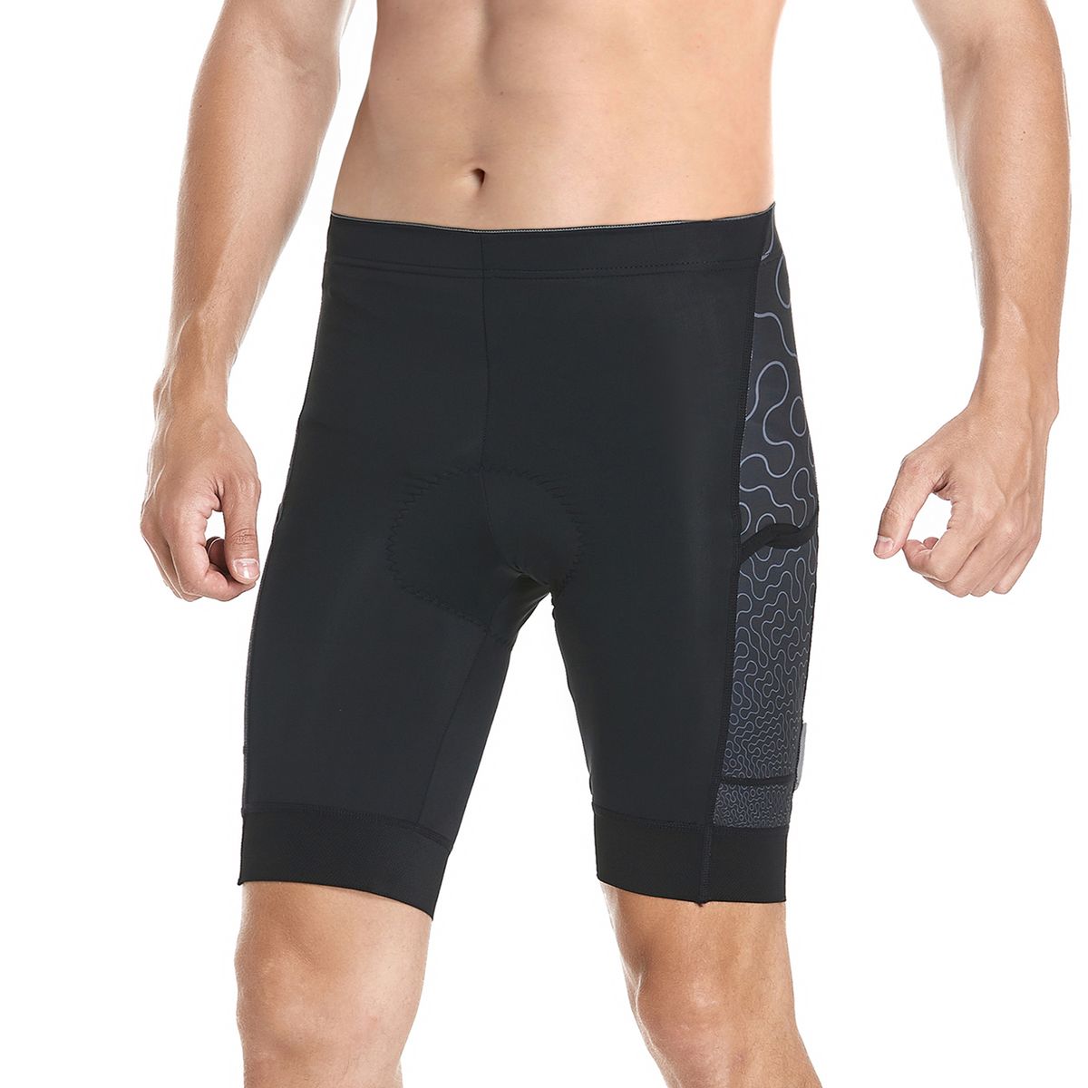 Men Cycling Shorts Padded Bike Shorts With 3 Pockets
