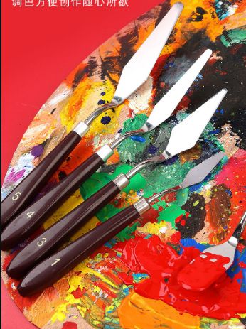 5 Painting Knives Stainless Spatula Palette Knife