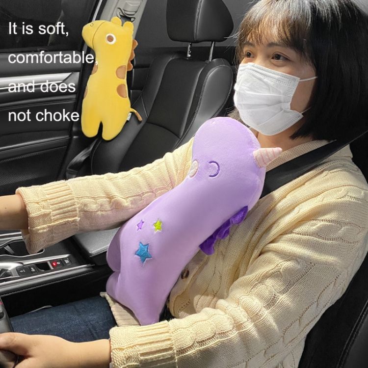 Car Seat Belt Pillow Shoulder Cover Insurance Belt Yellow