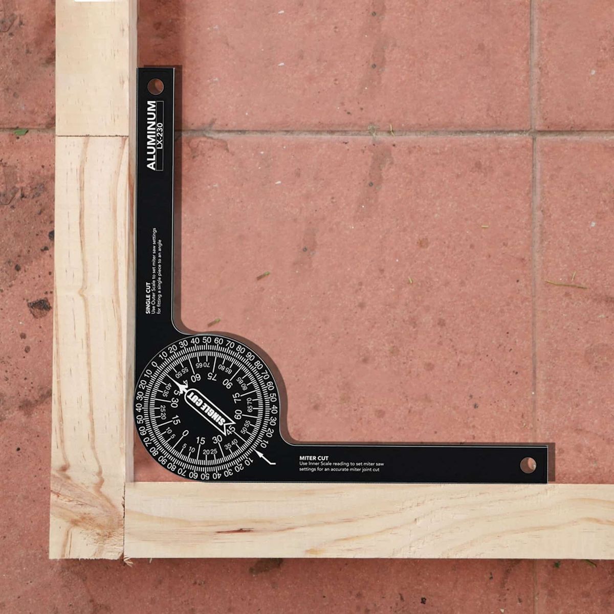 Miter Saw Protractor Aluminum Alloy Featuring Digital Angle