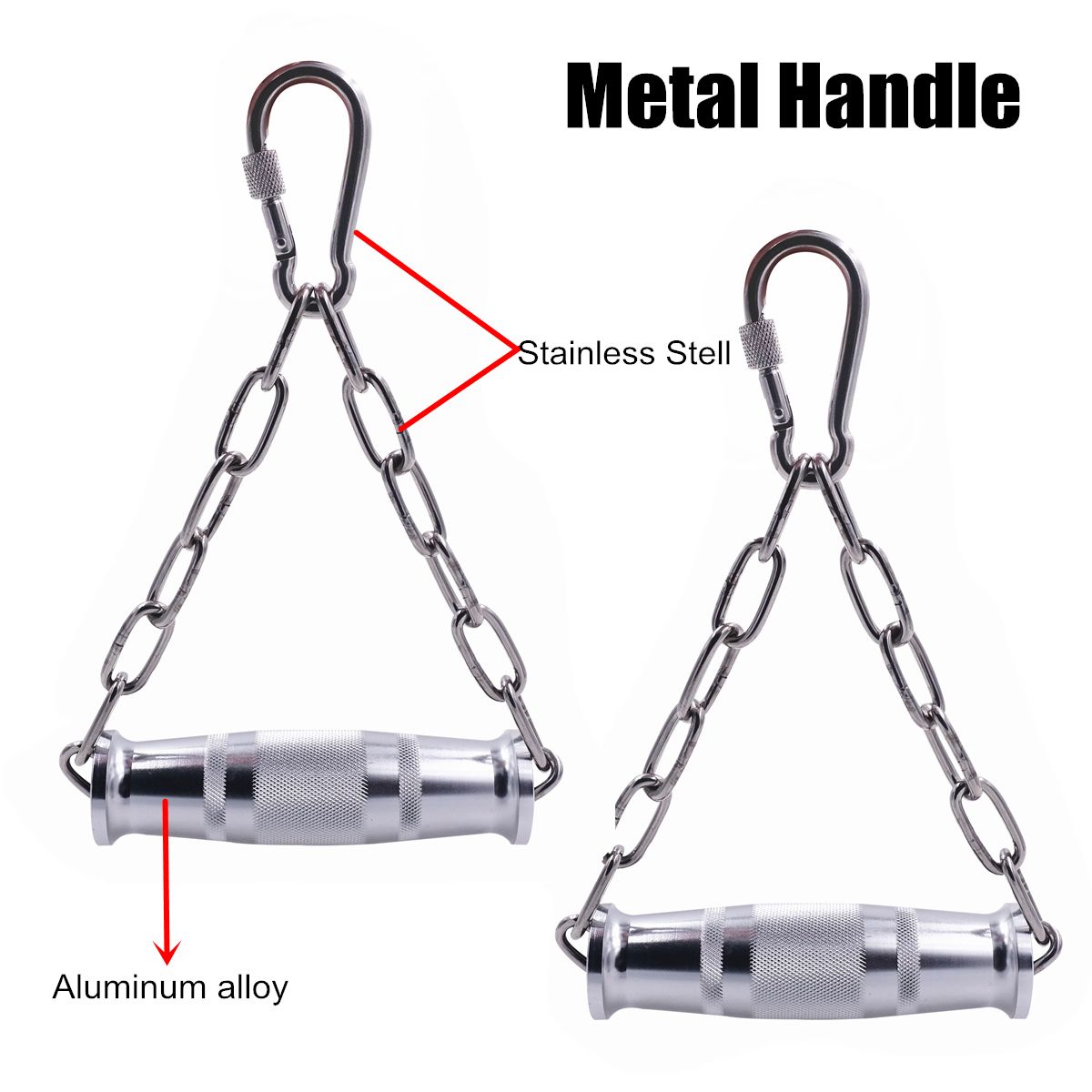 (5 D-ring Handle)1 Pair Gym Resistance Bands Handles Anti-slip TPR Grip Strong Nylon Webbing Fitness Heavy Duty Cable Machine Workout Equipment WAR