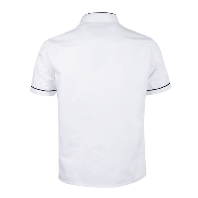 Chef Jacket Uniform Short Sleeve Hotel Kitchen Chefwear Cook M White