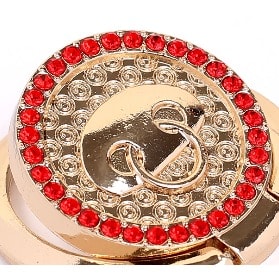 Magnet Red Stone Ring Phone Holder