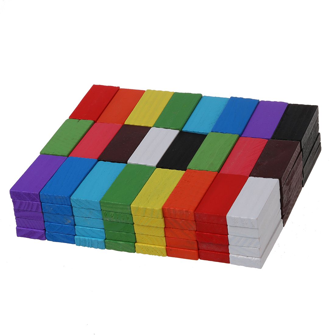 Pack Of 120 Mix Wooden Kids Children Domino Game Play