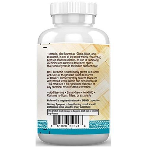 100% Turmeric With Bromelian 60 Capsules