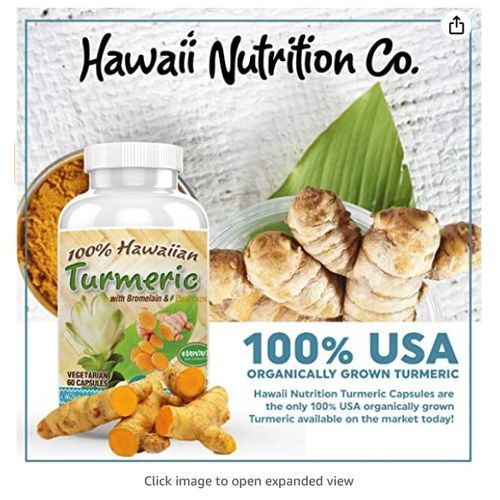 100% Turmeric With Bromelian 60 Capsules
