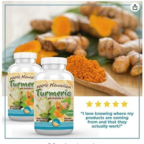 100% Turmeric With Bromelian 60 Capsules