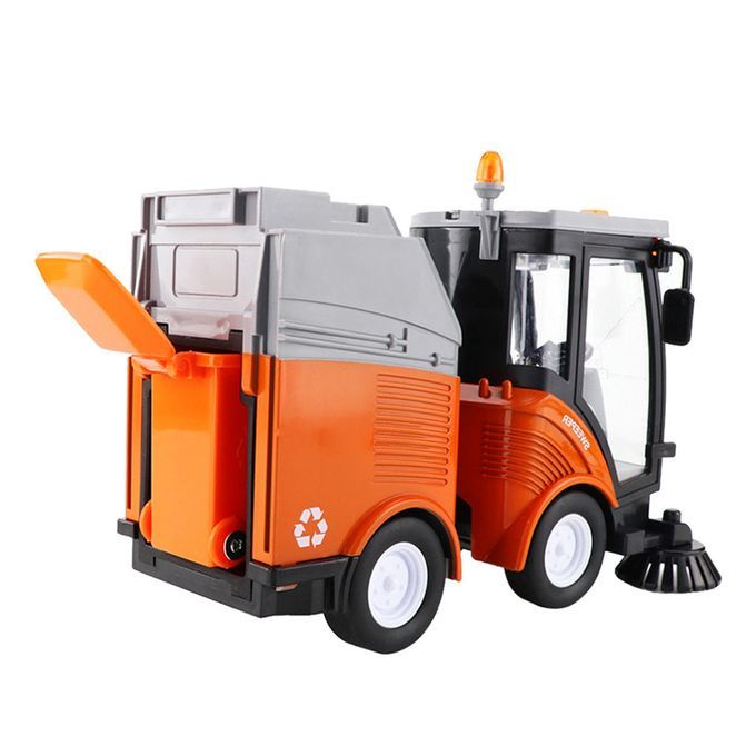 Road Sweeper Simulation Model Sanitation Car Garbage Truck Musical Toy
