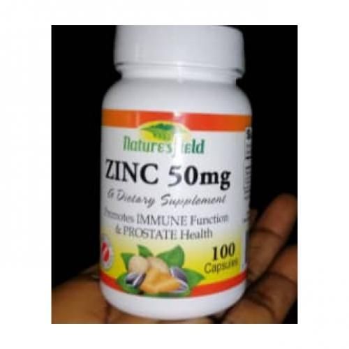 Zinc 50mg For Prostate And Immune Health By Nature's Field