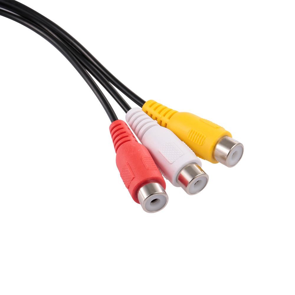 3.5mm Jack to 3 RCA Audio Video Cable Male to 3 RCA Female Plugs High Quality AV Adapter Cable